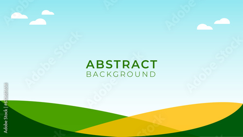 Farm agriculture or livestock company abstract background banner.  Vector illustration.