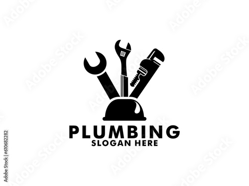 Plumbing Service Logo Template, Water Service Logo