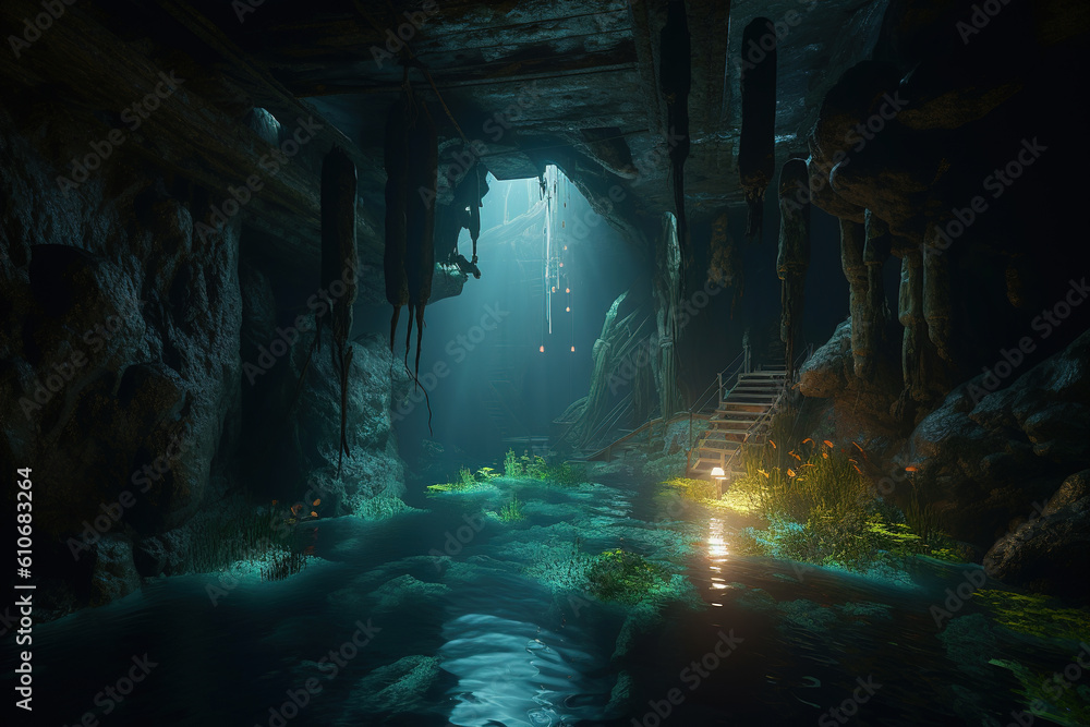 cave in the dark and light is ahead. Generative Ai
cave in the dark and light is ahead. Generative Ai
