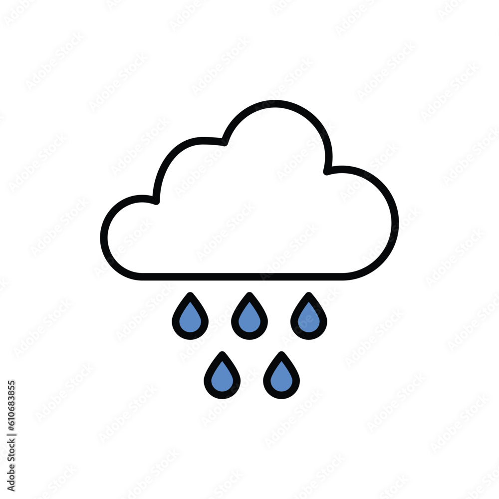 Weather icon vector stock illustration. Weather icon vector stock illustration.