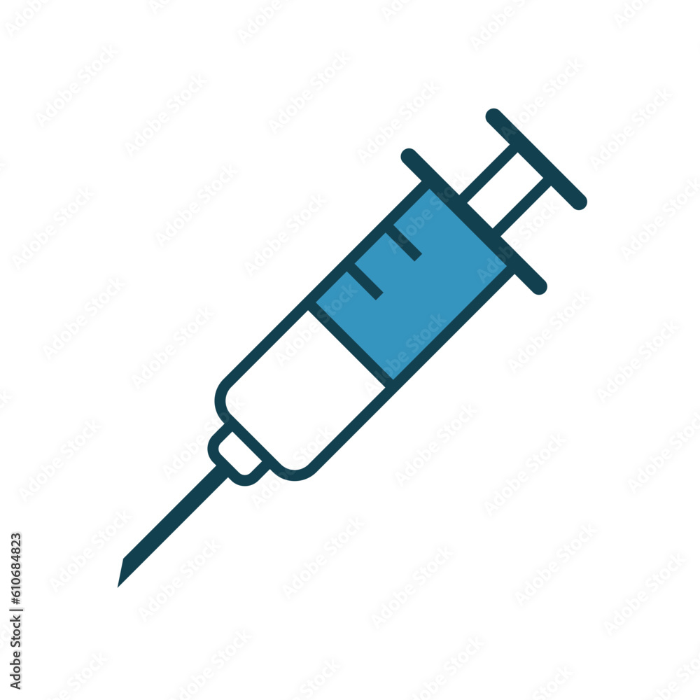 Medical syringe icon vector on trendy design Medical syringe icon vector on trendy design