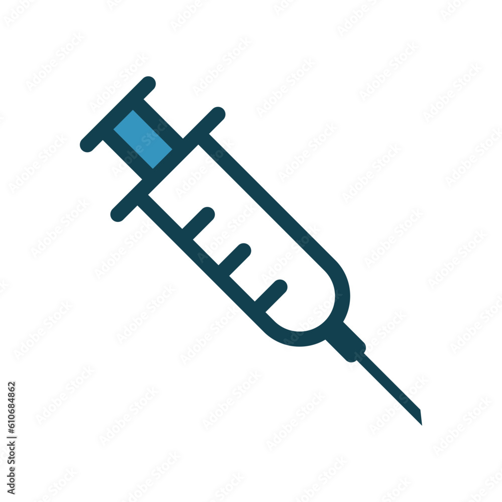 Medical syringe icon vector on trendy design Medical syringe icon vector on trendy design