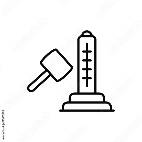 Hammer Strenght icon vector stock illustration.