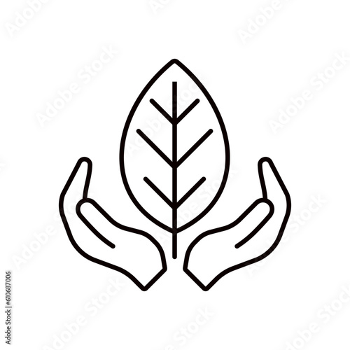 Принти на полотні Sustainability icon with Environmentally Friendly.