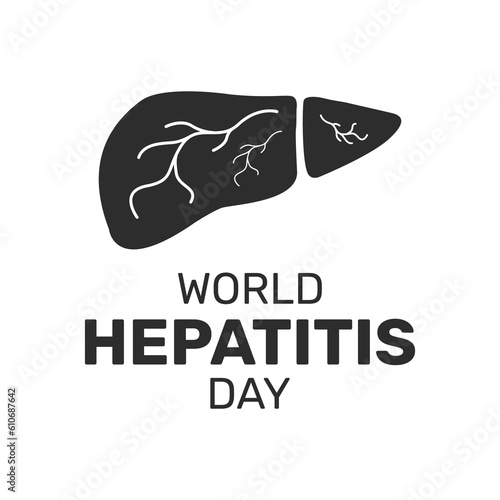 Vector illustration of World Hepatitis Day template in flat design