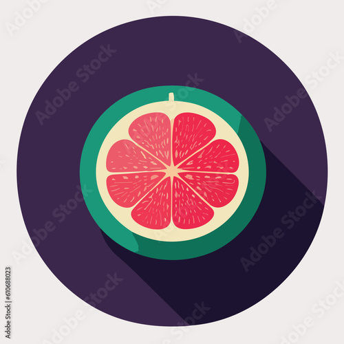 Vector illustration of fresh and juicy fig