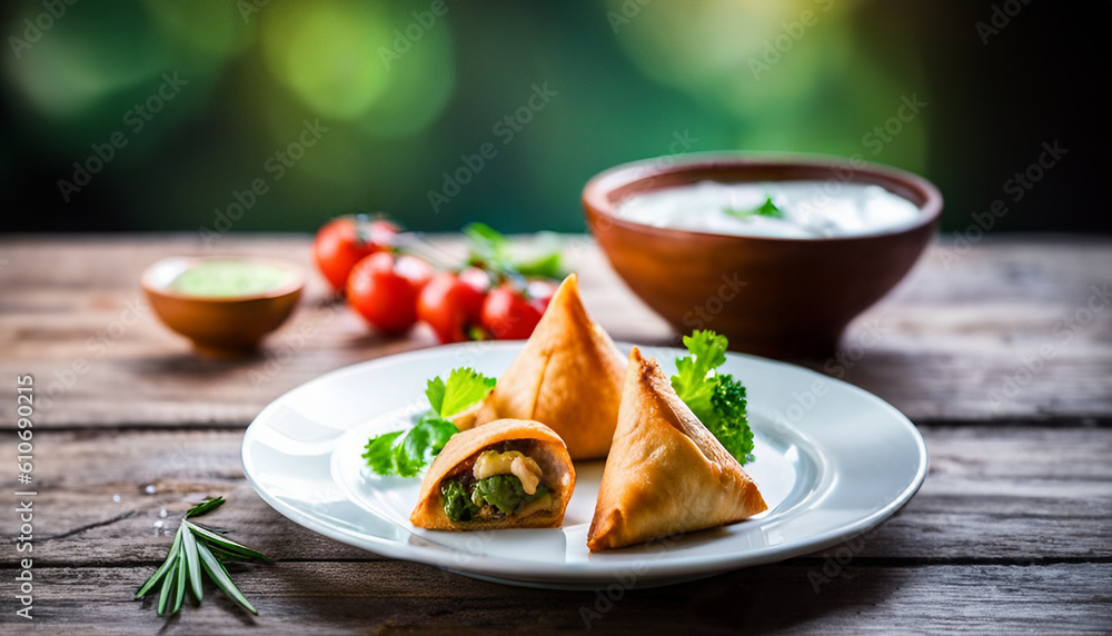 Indian Samosa close up shots indian snacks Indian Samosa close up shots indian snacks