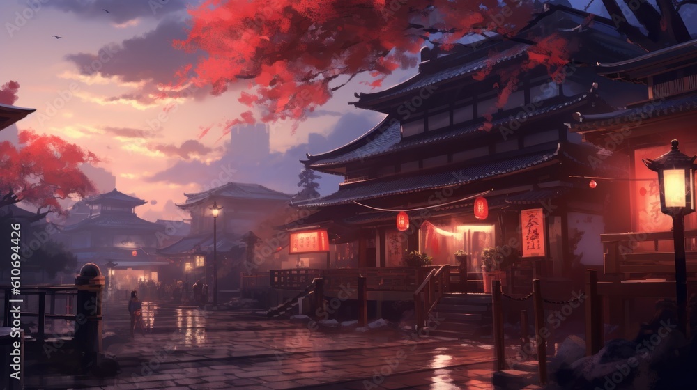 Fototapeta premium Anime Style Fantasy Art