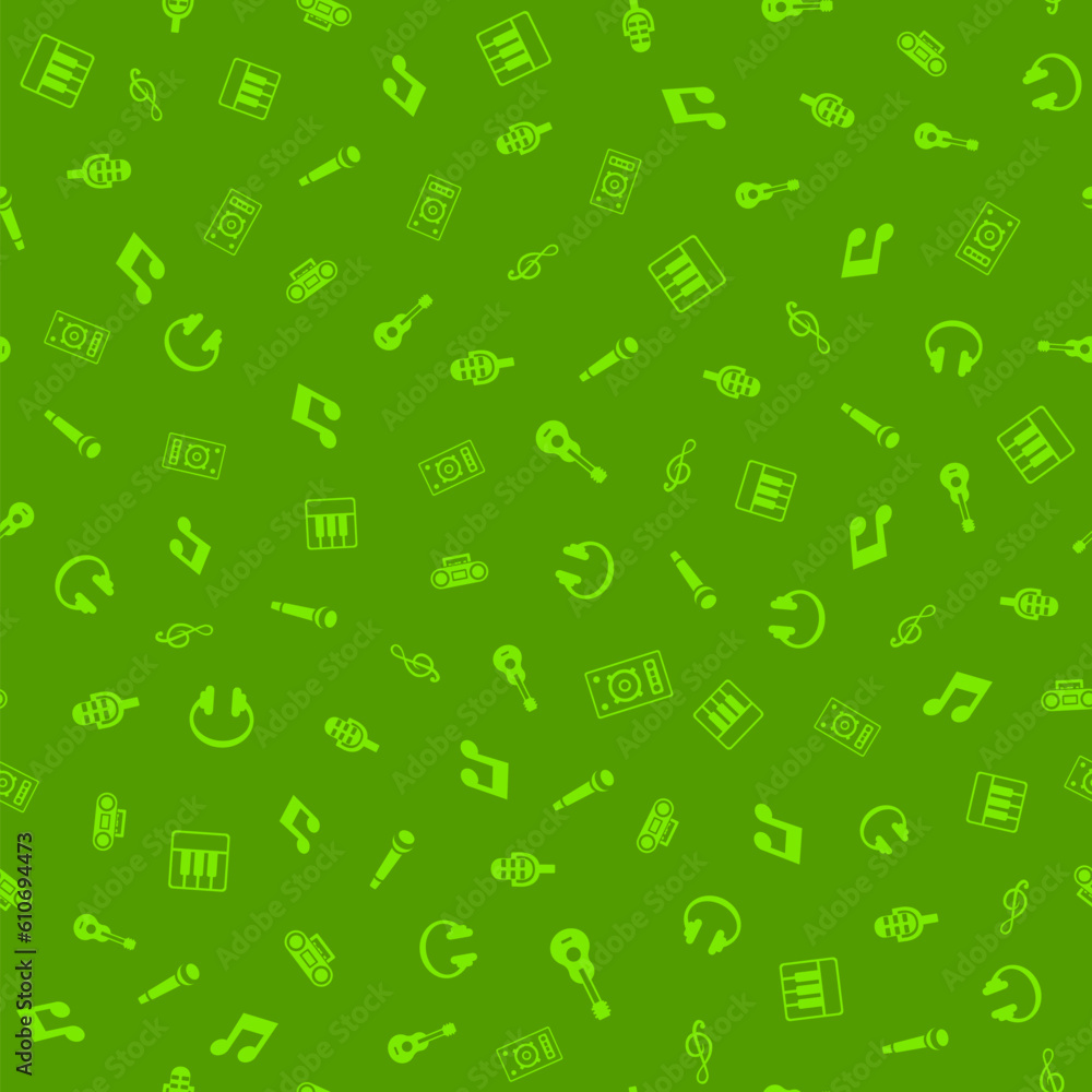 Music Seamless Pattern Background. Vector texture illustration. Music Seamless Pattern Background. Vector texture illustration.