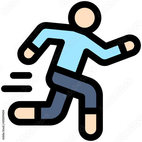 Running icon, Marathon related vector
