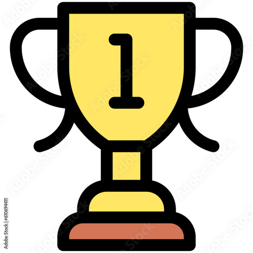 Trophy icon, Marathon related vector
