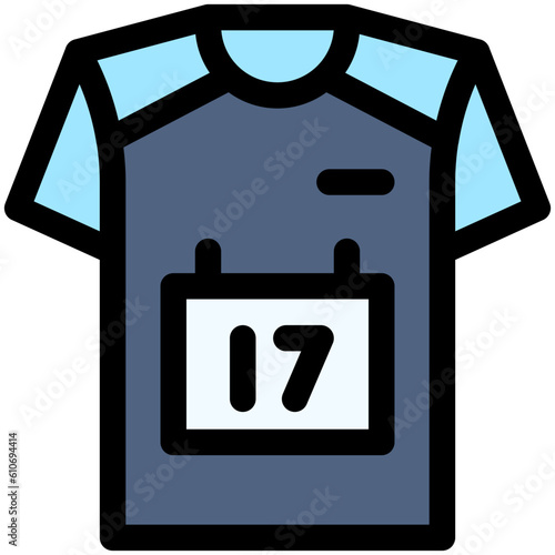 T-shirt icon, Marathon related vector