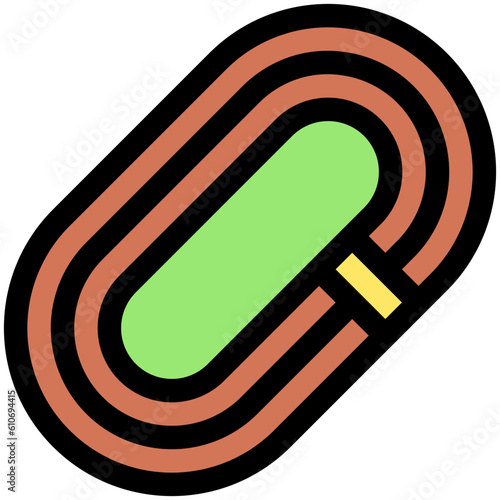Track and field icon, Marathon related vector