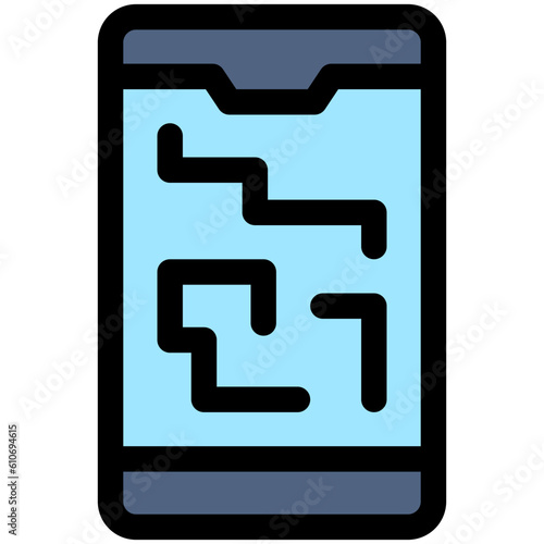 Tracking application icon, Marathon related vector