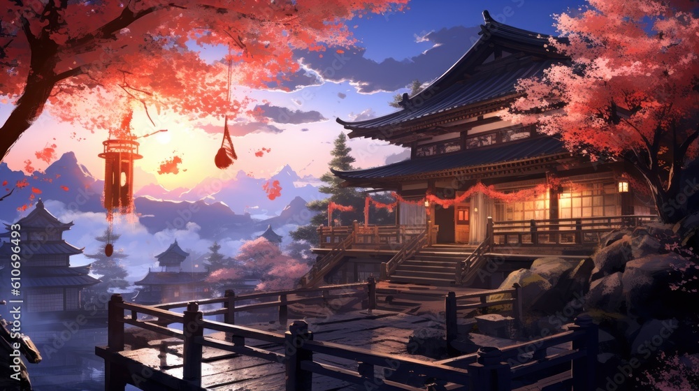 Obraz premium Anime Style Fantasy Art