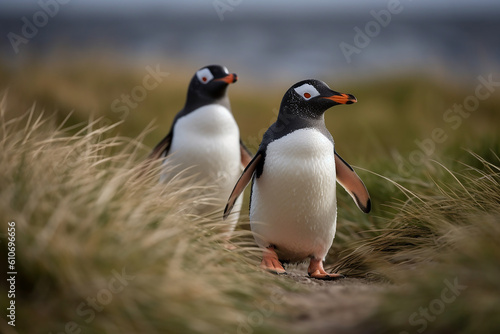 pinguins na natureza 