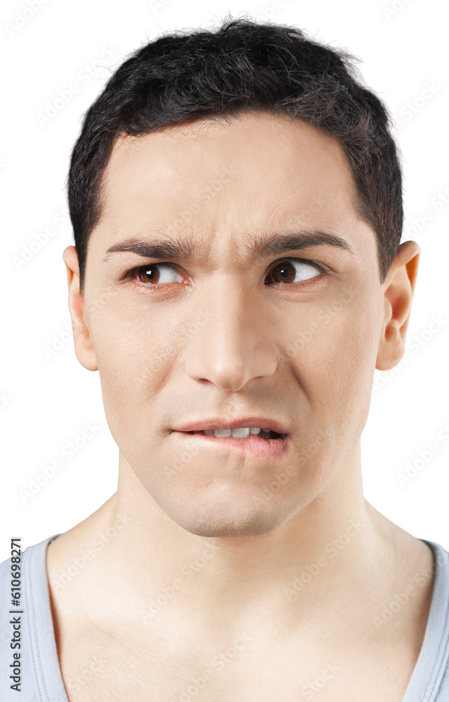 Different beautiful expressions of male face Different beautiful expressions of male face