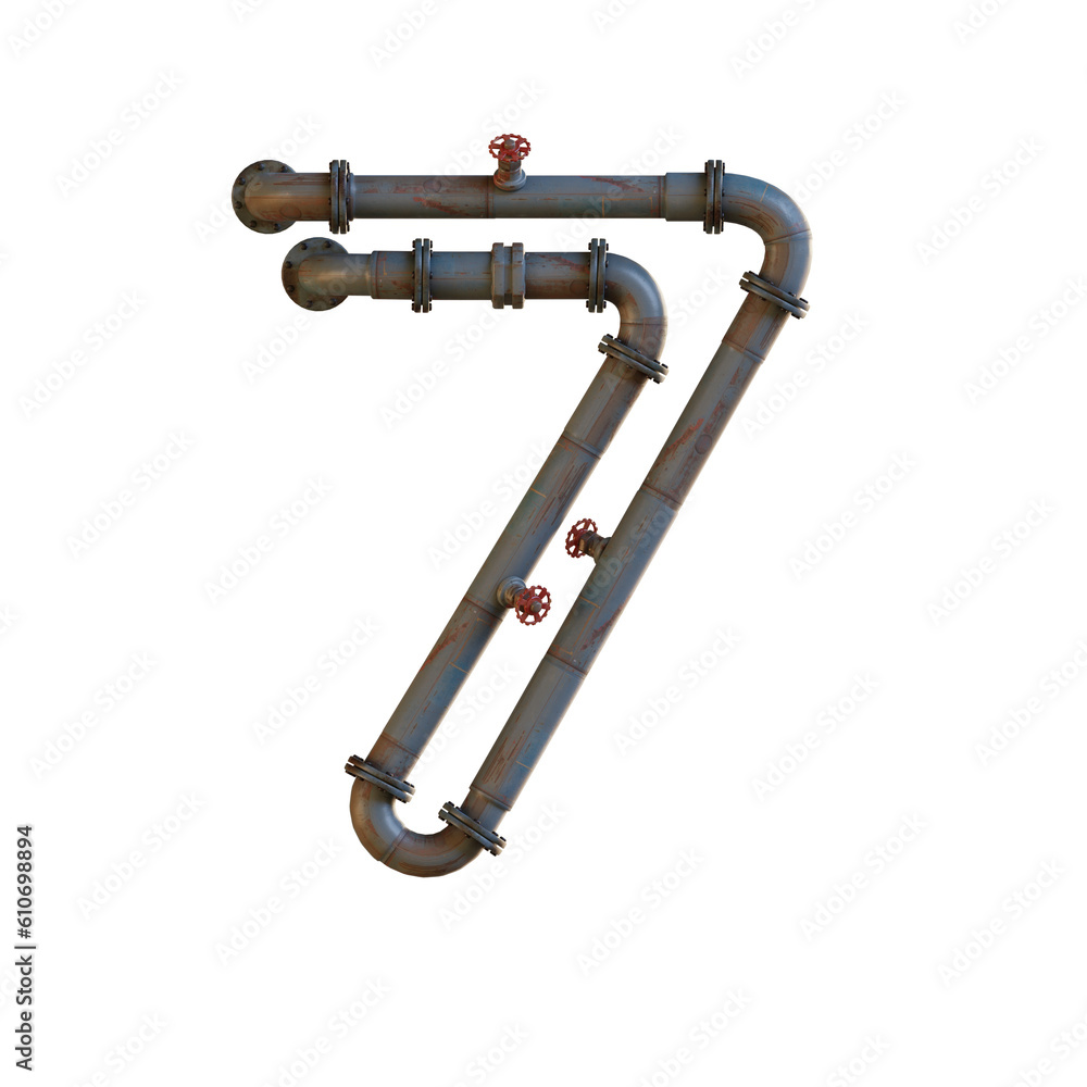Heat Pipes 3D Alphabet or PNG Letters Heat Pipes 3D Alphabet or PNG Letters