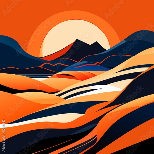 minimalistic landscape