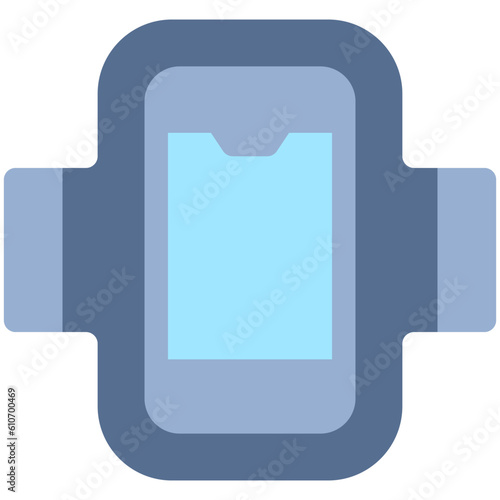 Running armband icon, Marathon related vector