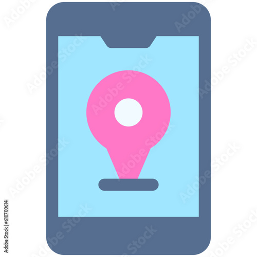 Tracking application icon, Marathon related vector