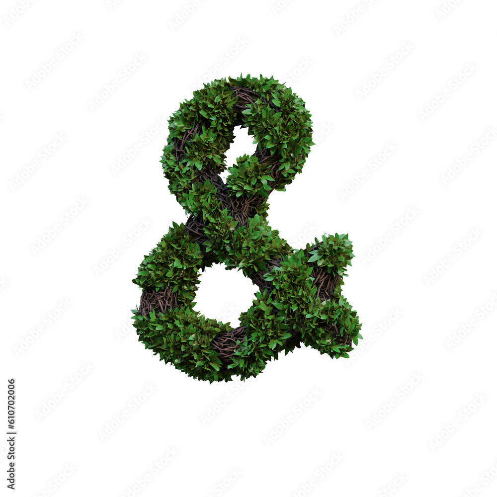 Jungle Forest 3D Alphabet or PNG Letters Jungle Forest 3D Alphabet or PNG Letters