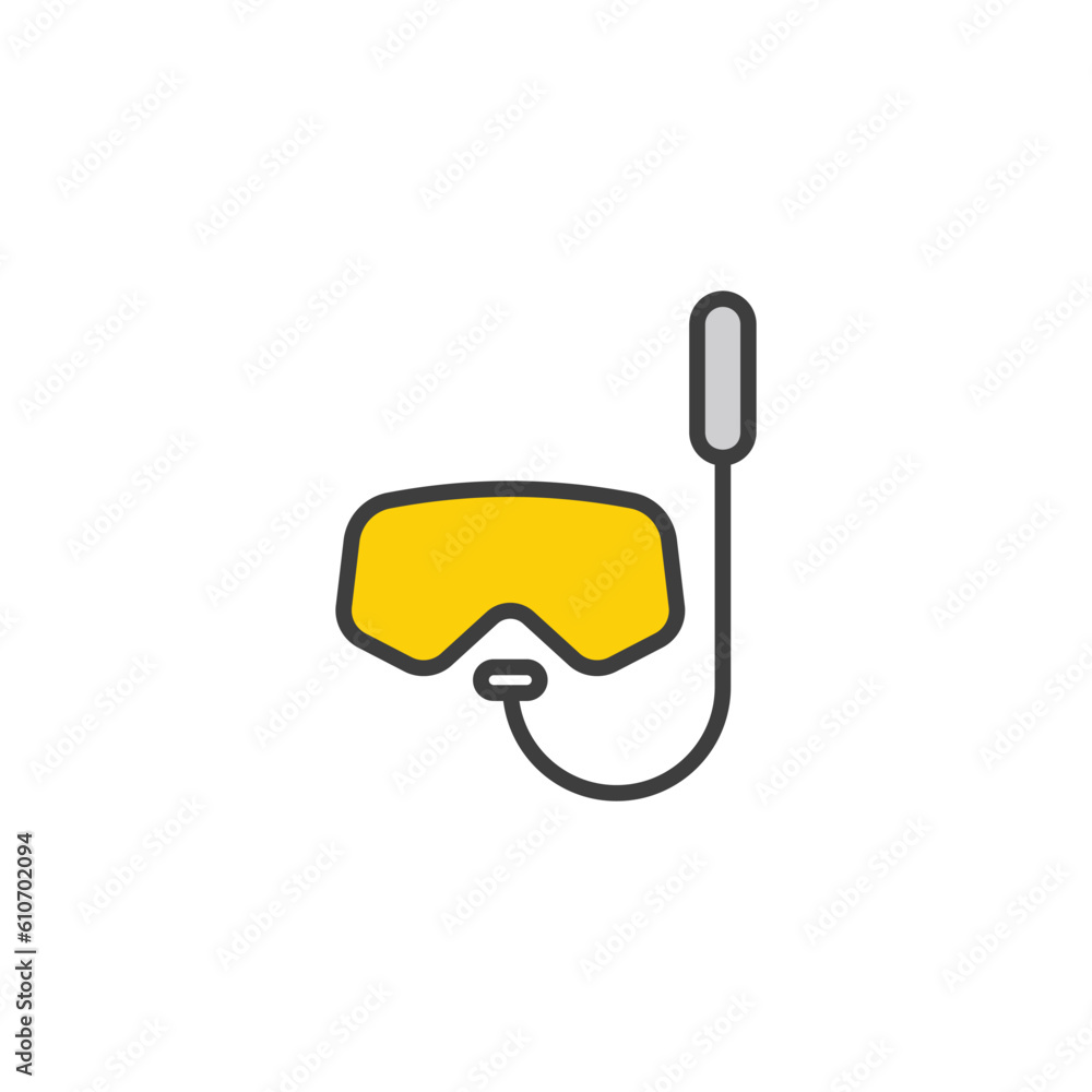 Scuba Diving icon design with white background stock illustration Scuba Diving icon design with white background stock illustration
