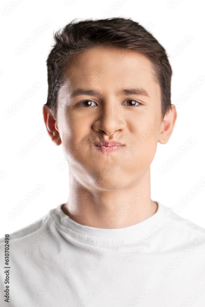 Different beautiful expressions of male face Different beautiful expressions of male face