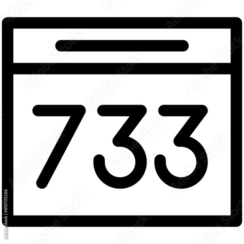 Bib with number icon, Marathon related vector