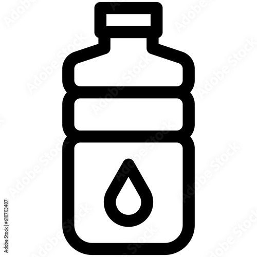 Water bottle icon, Marathon related vector