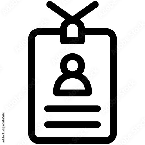ID card icon, Marathon related vector