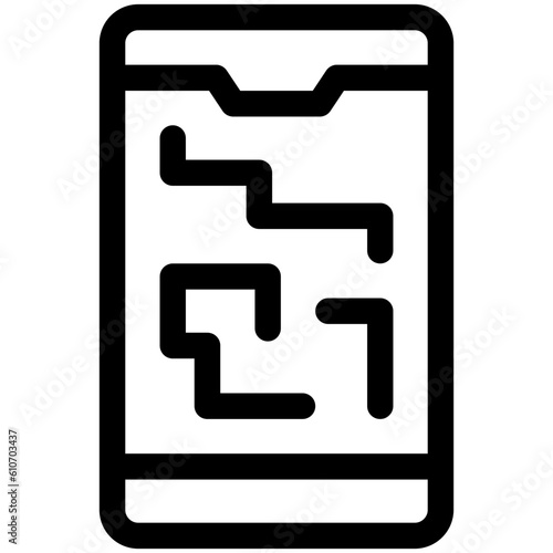 Tracking application icon, Marathon related vector