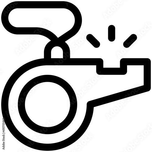 Whistle icon, Marathon related vector