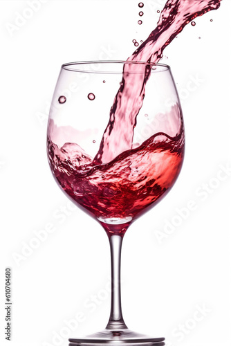 taste glass alcohol gradient background red closeup party liquid drink wine. Generative AI.