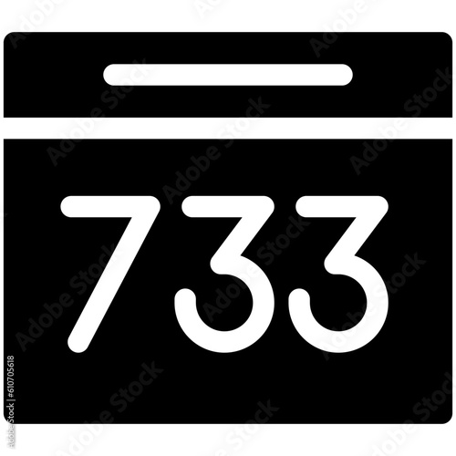 Bib with number icon, Marathon related vector