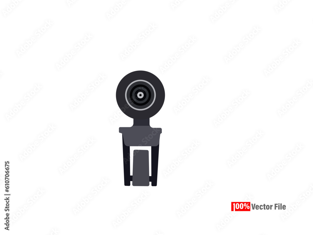 Vector illustrations web Cam. Isometric CCTV elements Security and technology concept - webcam Vector illustration isolated on white background CCTV camera icons. Vector illustrations web Cam. Isometric CCTV elements Security and technology concept - webcam Vector illustration isolated on white background CCTV camera icons.