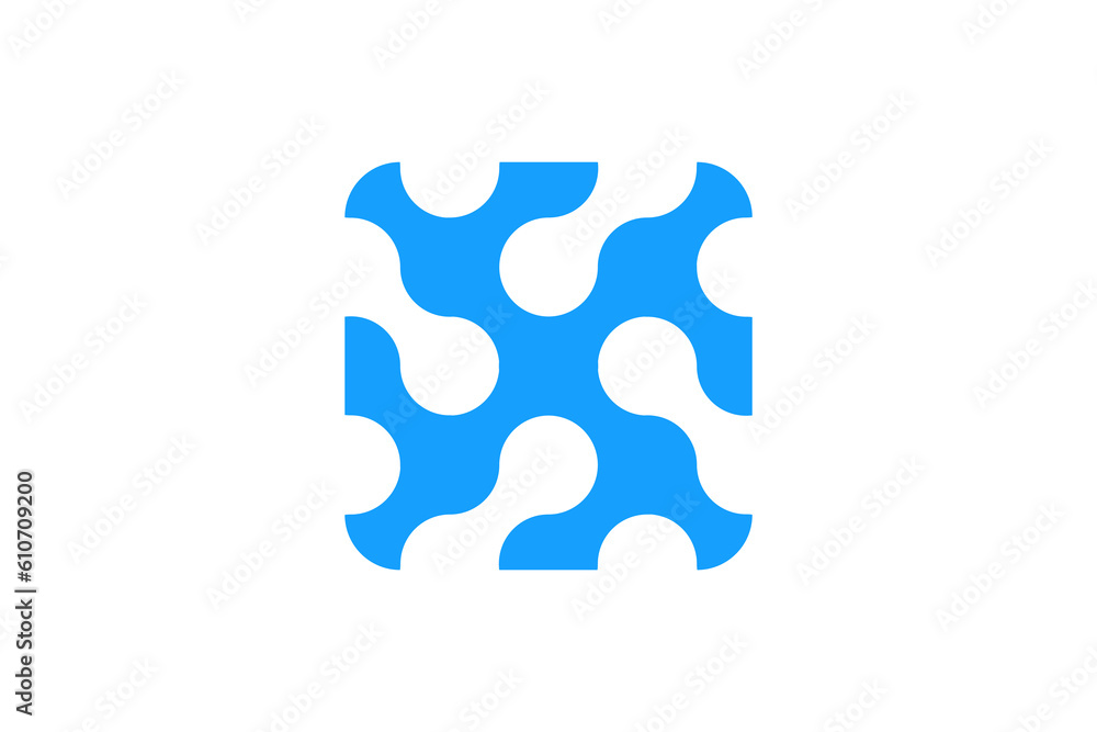 Obraz premium rotation molecule logo vector premium template