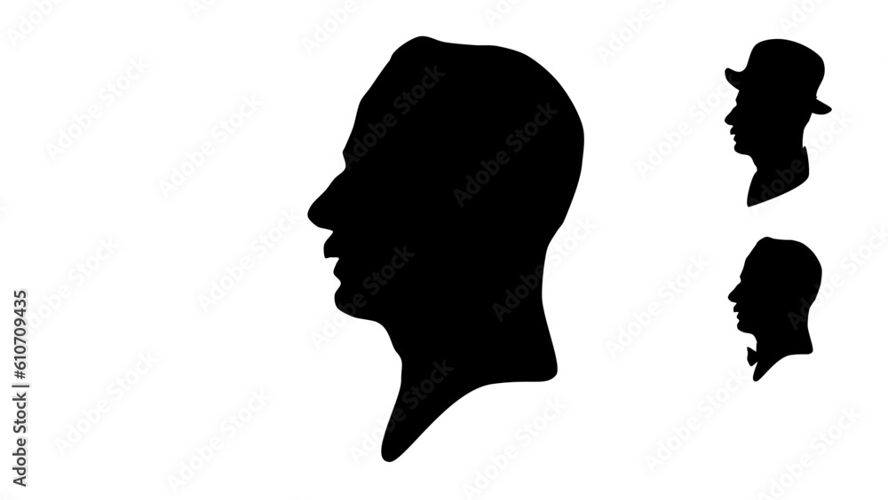 Giacomo Puccini silhouette