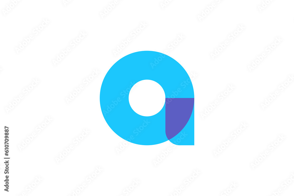 Initial Letter A Overlapping Logo Design Vector Initial Letter A Overlapping Logo Design Vector