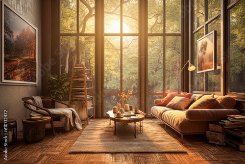 Natural light streaming through a window  creating a serene and uplifting atmosphere.