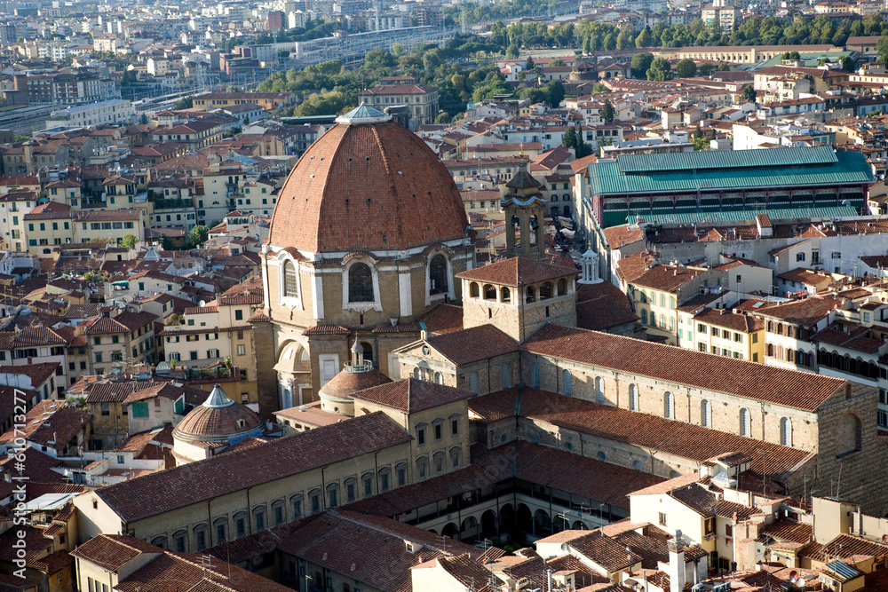 Overview of Florence city centre from the Campanille - Florence - Italy