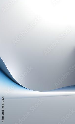 White and blue color tone smooth wavy curvy lines abstract background.