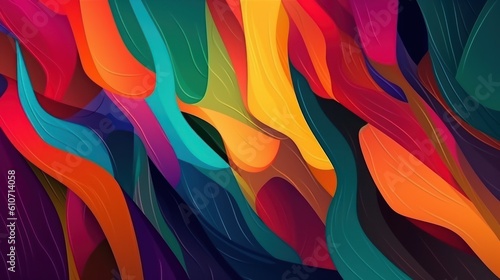 Fototapeta Naklejka Na Ścianę i Meble -  abstract colorful background with waves HD 8K wallpaper Stock Photography Photo Image