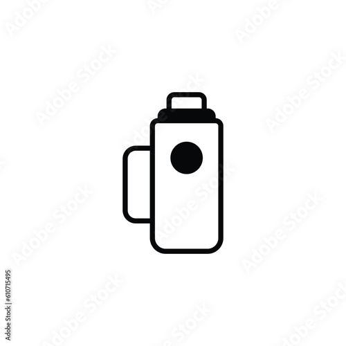 Themos icon design with white background stock illustration