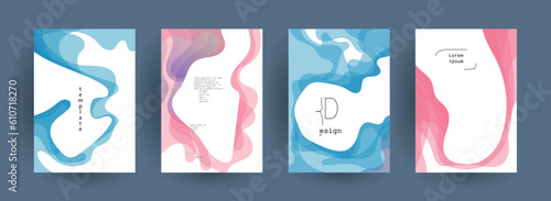 Abstract gradient vector background for business brochure cover design	