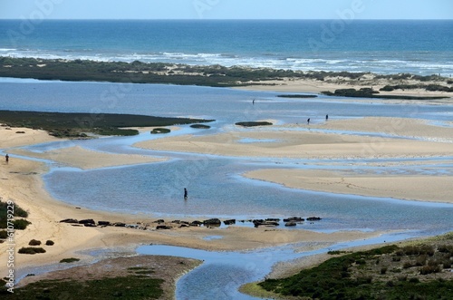 Marismas en la playa de Cacela Velha, aldea del municipio de Vila Real de Santo António, Algarve, Portugal photo
