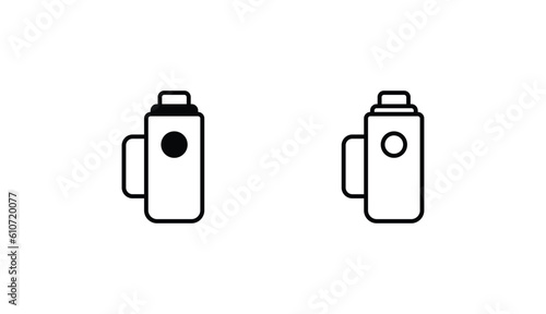Themos icon design with white background stock illustration