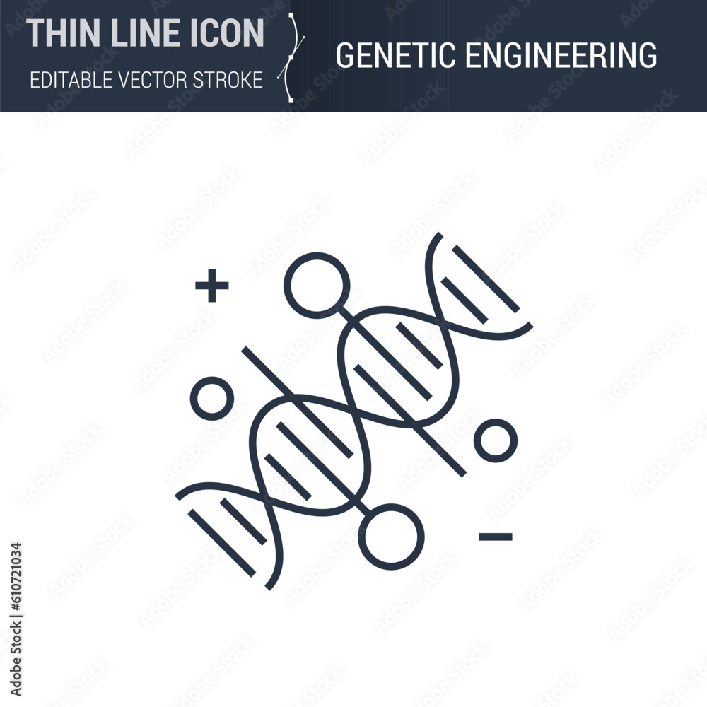 Obraz na plátně Genetic Engineering Symbol Icon