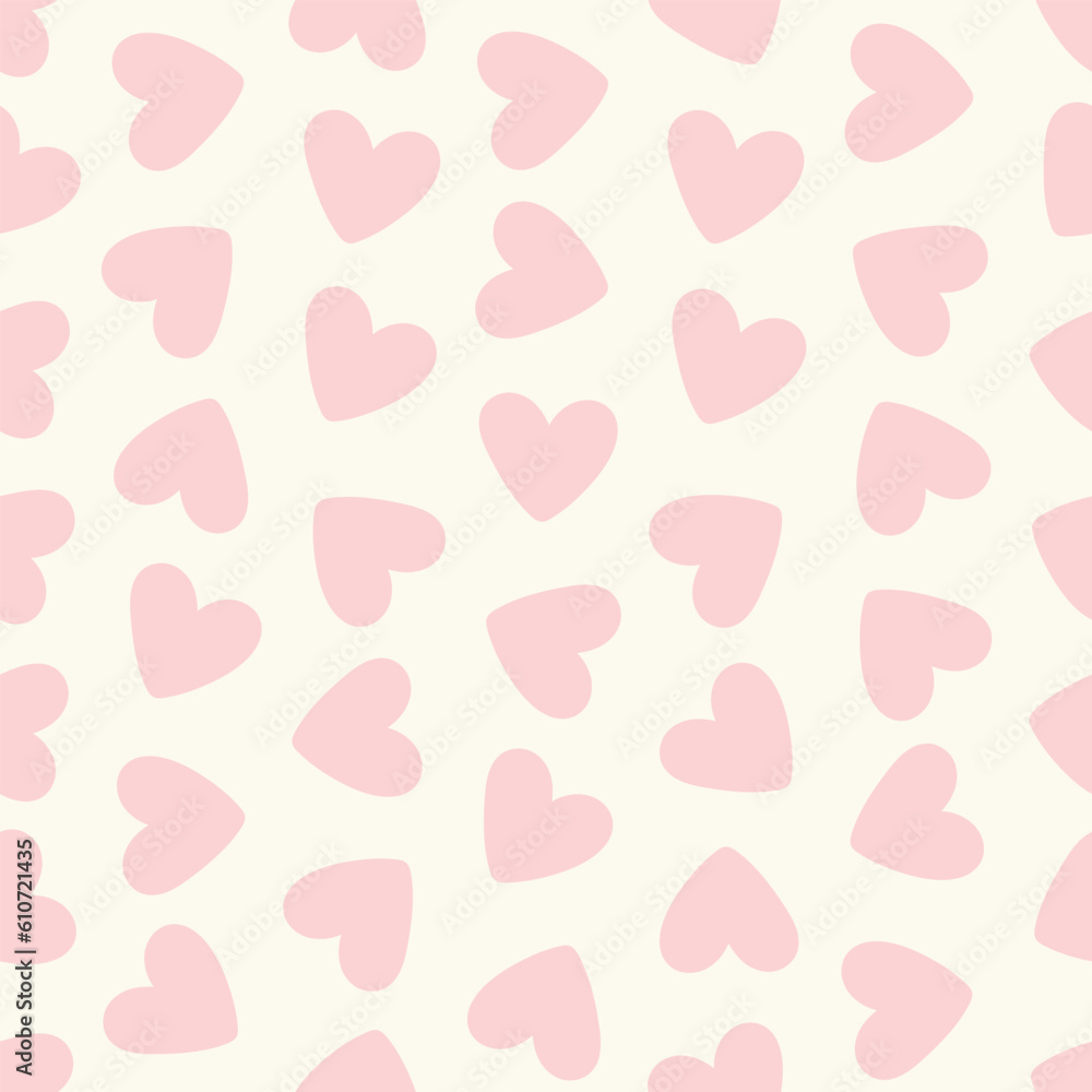 Heart seamless pattern, vector background Heart seamless pattern, vector background