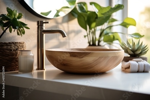 Bathroom sink vessel, generative ai
